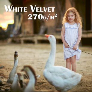 Wydruk White Velvet - nietypowy format - cena za 1m2